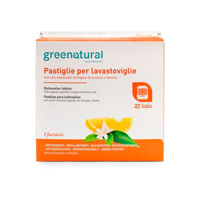 Greentabs pastiglie lavastoviglie ecologiche Greenatural