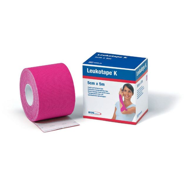 Cerotto elastico taping Leukotape K BSN Medical rosa - 5cmx5mt