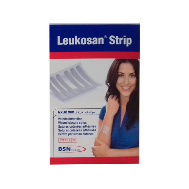 Cerotto sterile per sutura bianco Leukosan Strip BSN Medical 6x38mm
