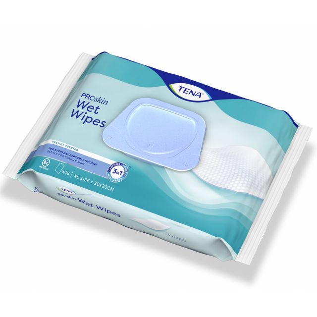Salviette umidificate TENA Wet Wipe - Confezione da 48 pezzi