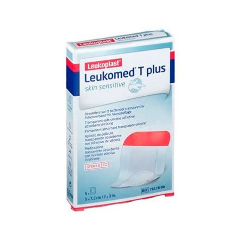 Cerotto Leukomed T Plus Skin Sensitive BSN - 5 pezzi da 5x7,2 cm