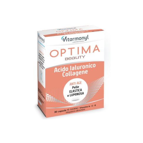 Integratore alimentare Optima Beauty Acido Ialuronico Collagene Vitarmonyl - 30 capsule