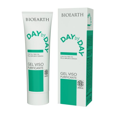 Gel viso Purificante Day by Day di Bioearth - tubo da 50ml