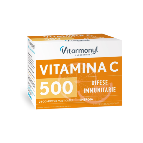 Integratore alimentare Vitamina C 500 Vitarmonyl - 24 compresse masticabili