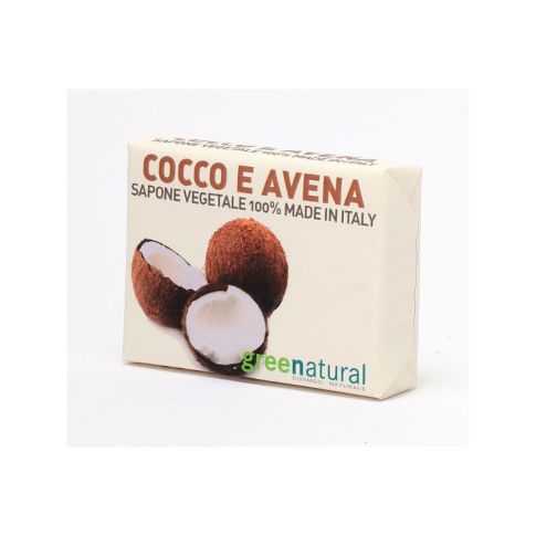 Saponetta naturale Cocco e Avena Greenatural - formato da 75 gr