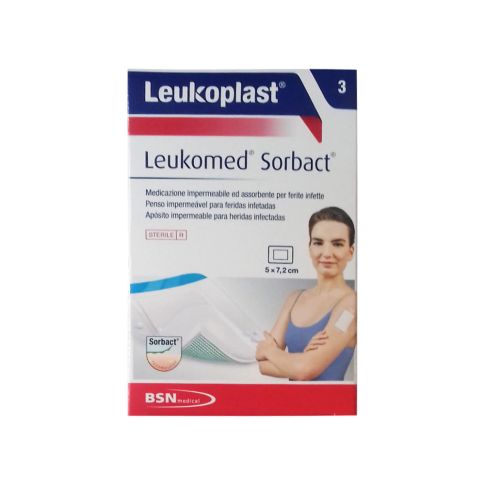 Cerotto Leukomed Sorbact per medicazioni post-operatorie BSN Medical - 5x7,2cm