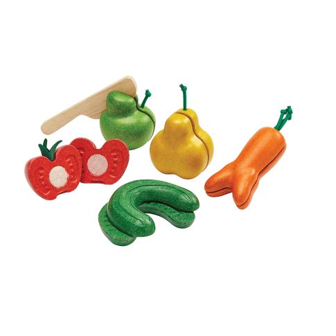 Set gioco in legno Frutta e Verdura Imperfetta PlanToys